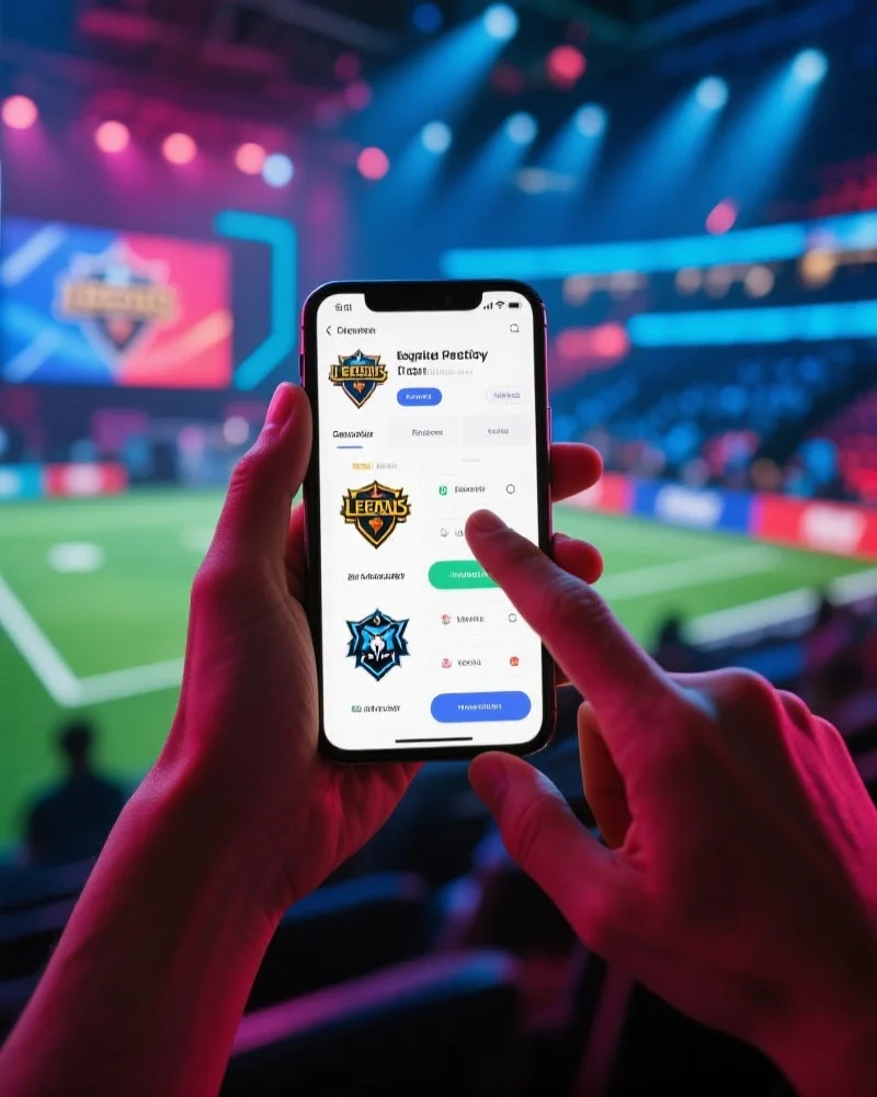 手机上的电竞预测操作界面